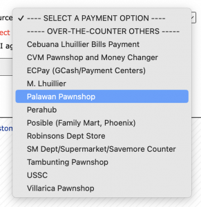 Pay your taxes via Palawan Express