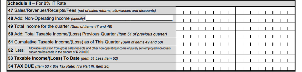 bir form 1701q part 5 schedule 2