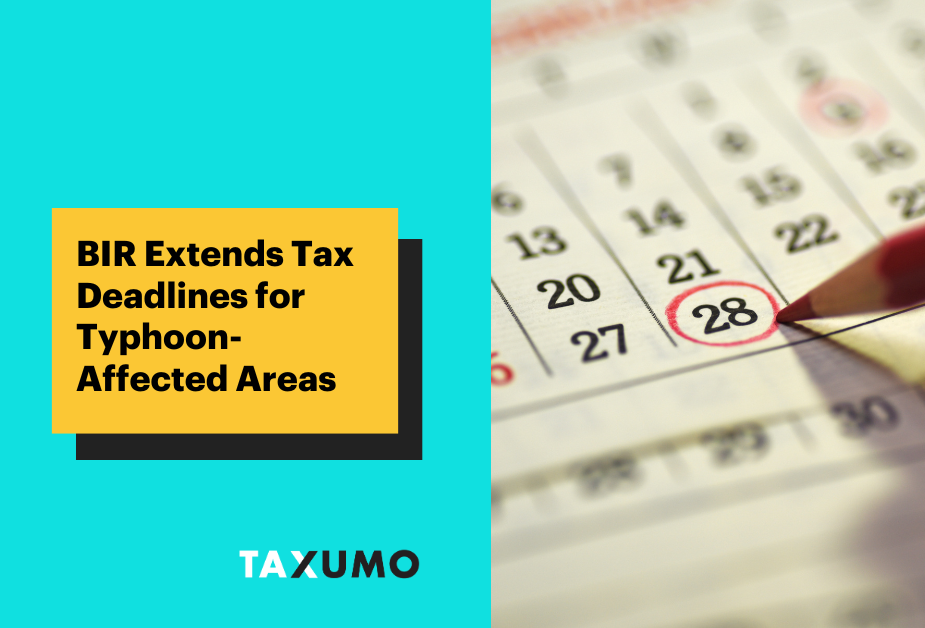 BIR Extends Tax Deadlines for Typhoon-Affected Areas
